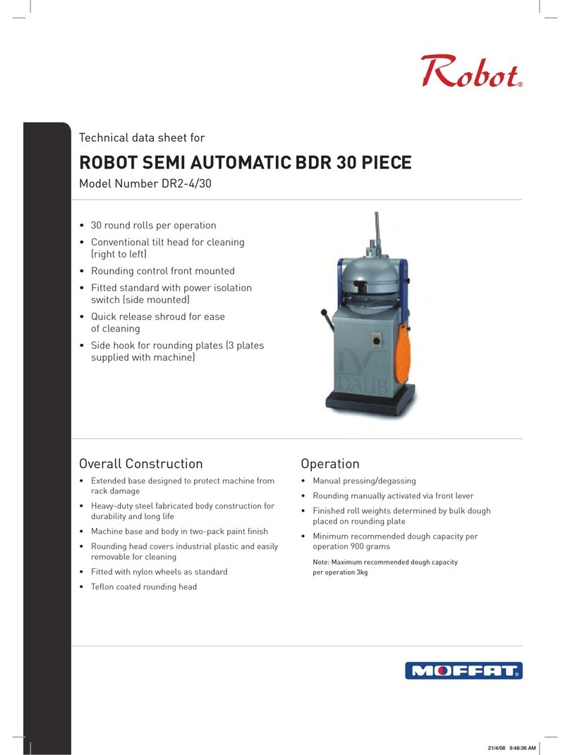 Moffat Robot Semi Automatic BDR 30 Piece DR2-4/30 Instruction Manual Moffat Robot Semi Automatic BDR 30 Piece DR2-4/30 Instruction Manual