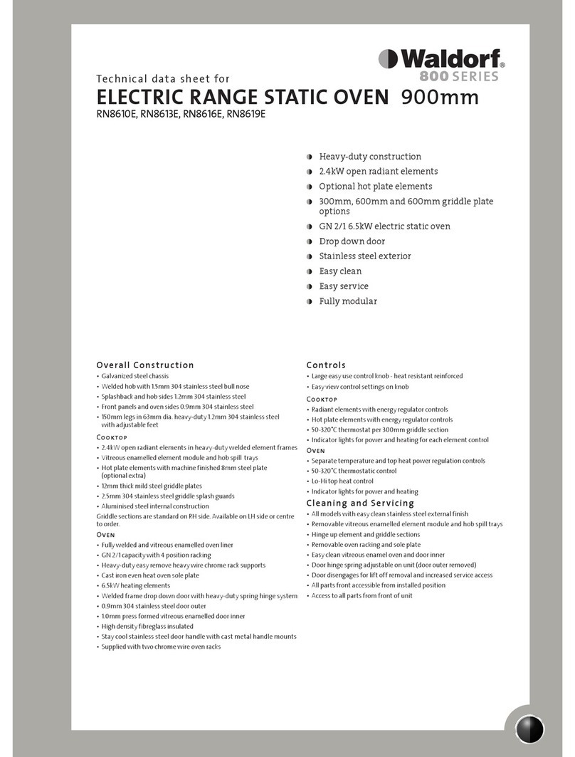 Moffat WALDORF RN8610E Instruction Manual