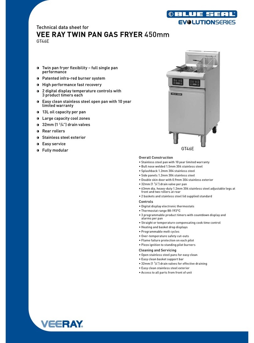 Moffat Blue Seal Evolution GT46E Technical data sheet
