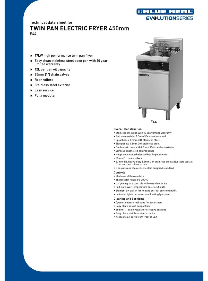 Moffat Blue Seal E44 Technical data sheet