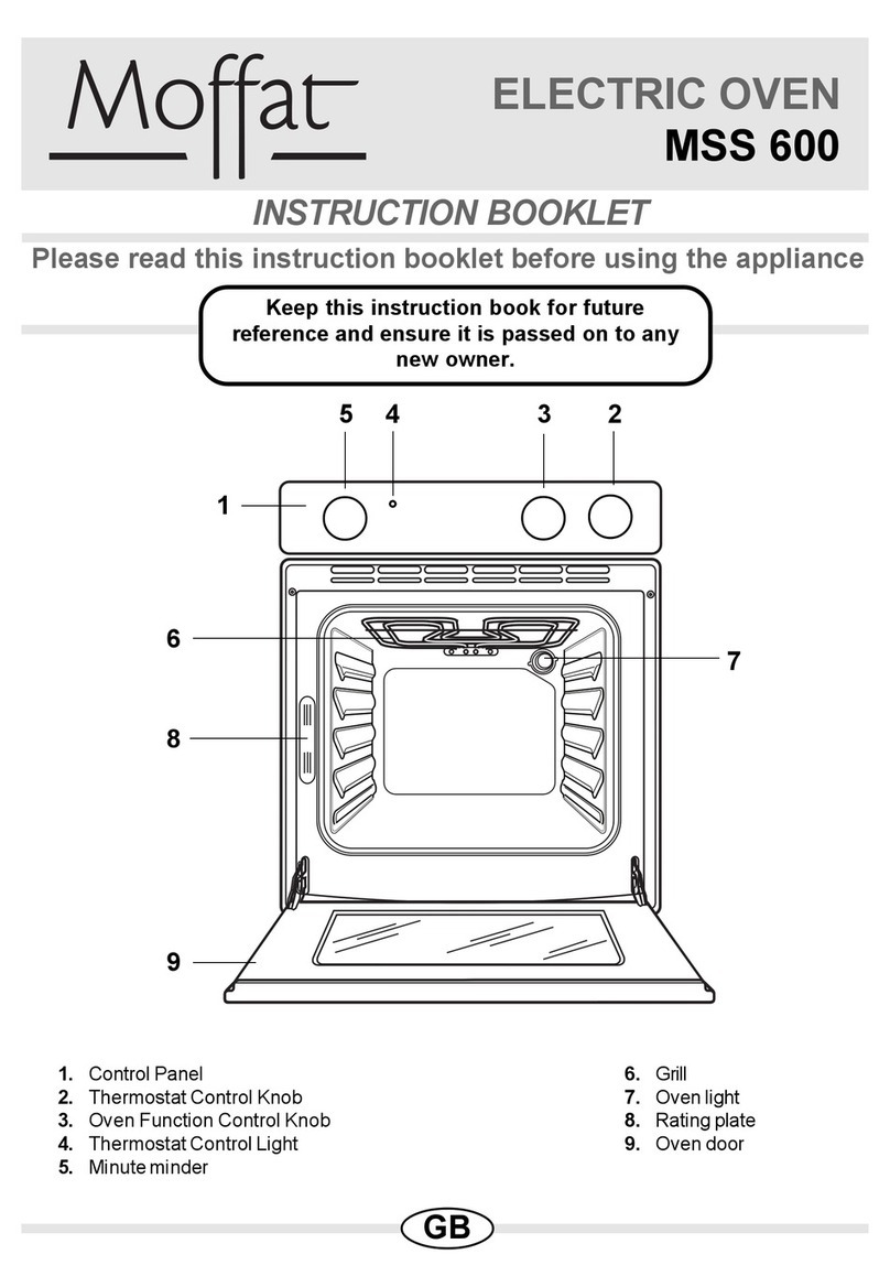Moffat MSS 600 Instruction booklet