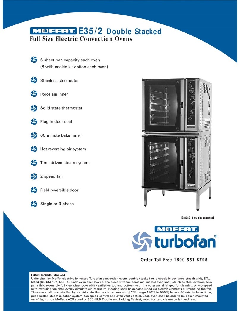 Moffat Bakbar E35 Specification sheet