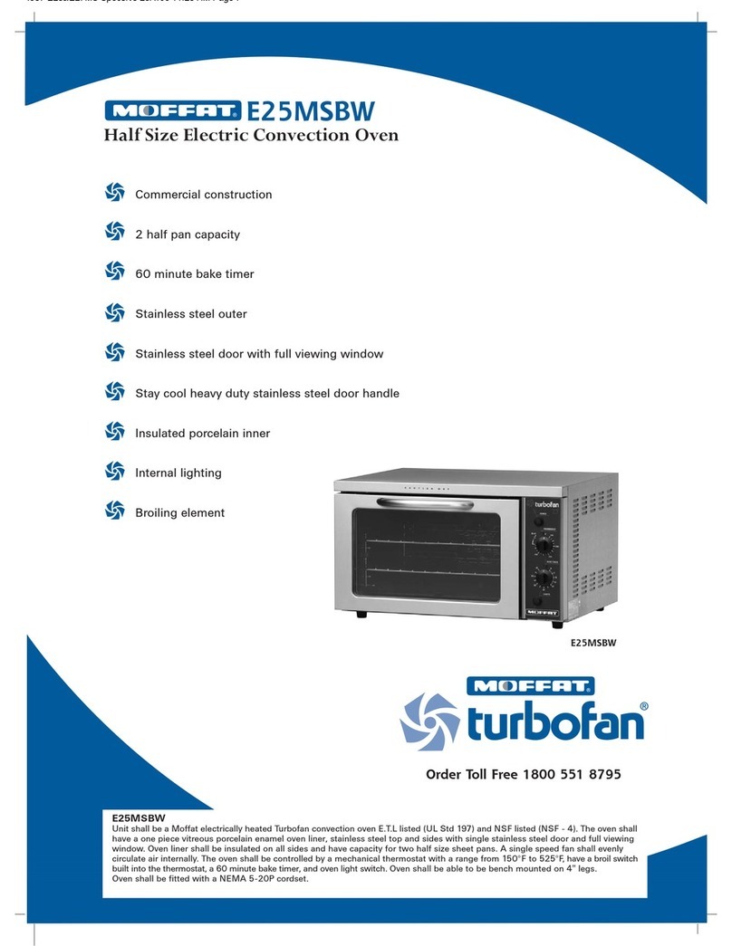 Moffat turbofan E25MSBW User manual Moffat turbofan E25MSBW User manual