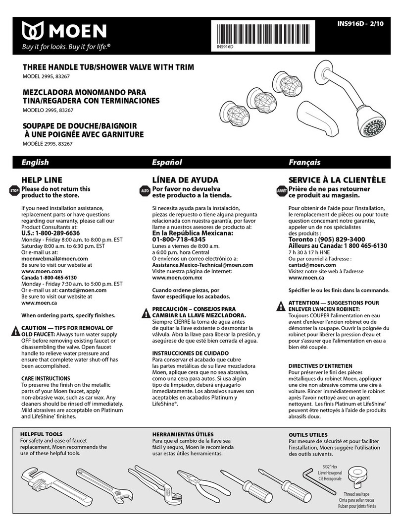 Moen INS916D user manual