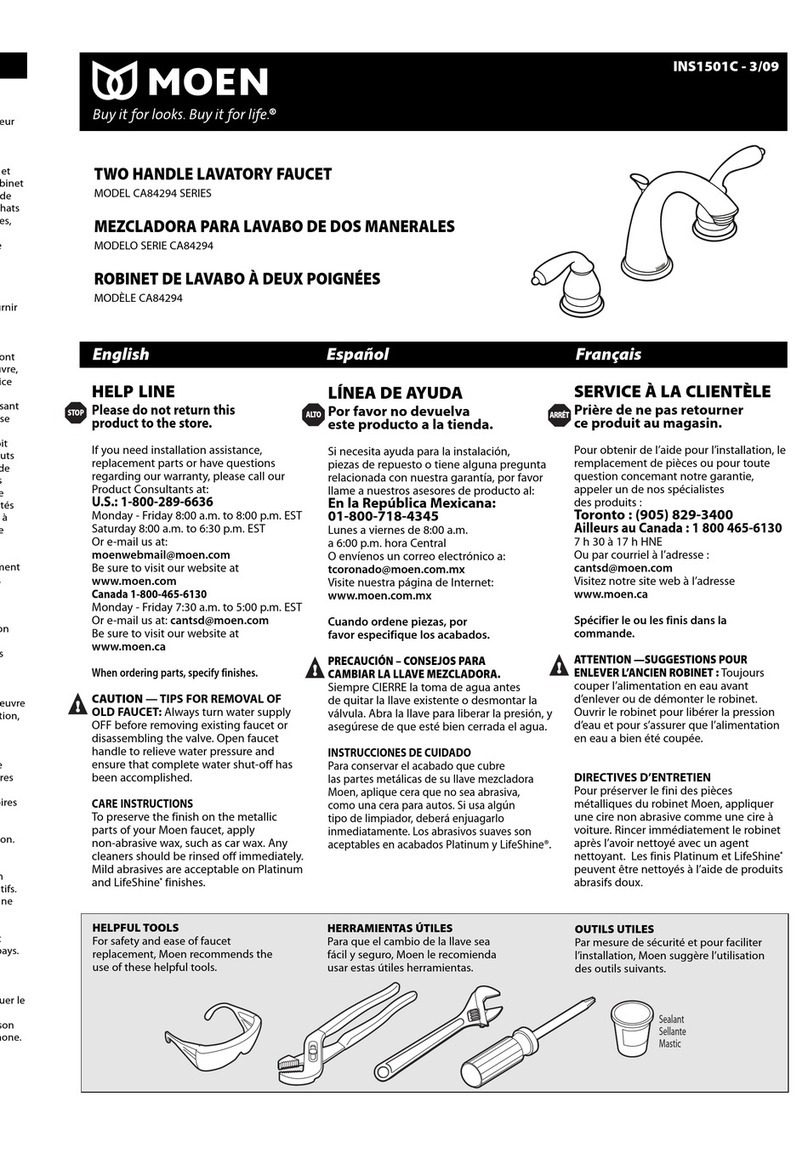 Moen INS1501C user manual