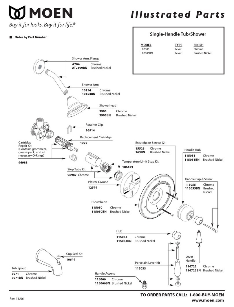 Moen L82385BN Setup guide