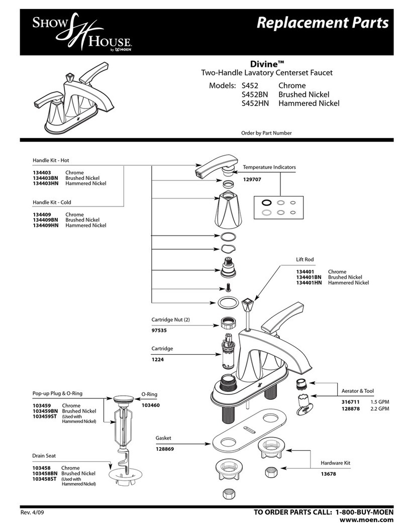 ShowHouse Divine S452BN Replacement parts