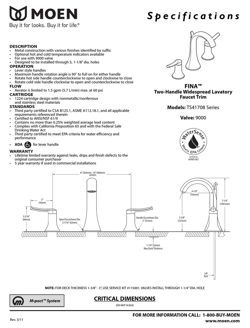 Moen Felicity S948 User manual Moen Felicity S948 User manual