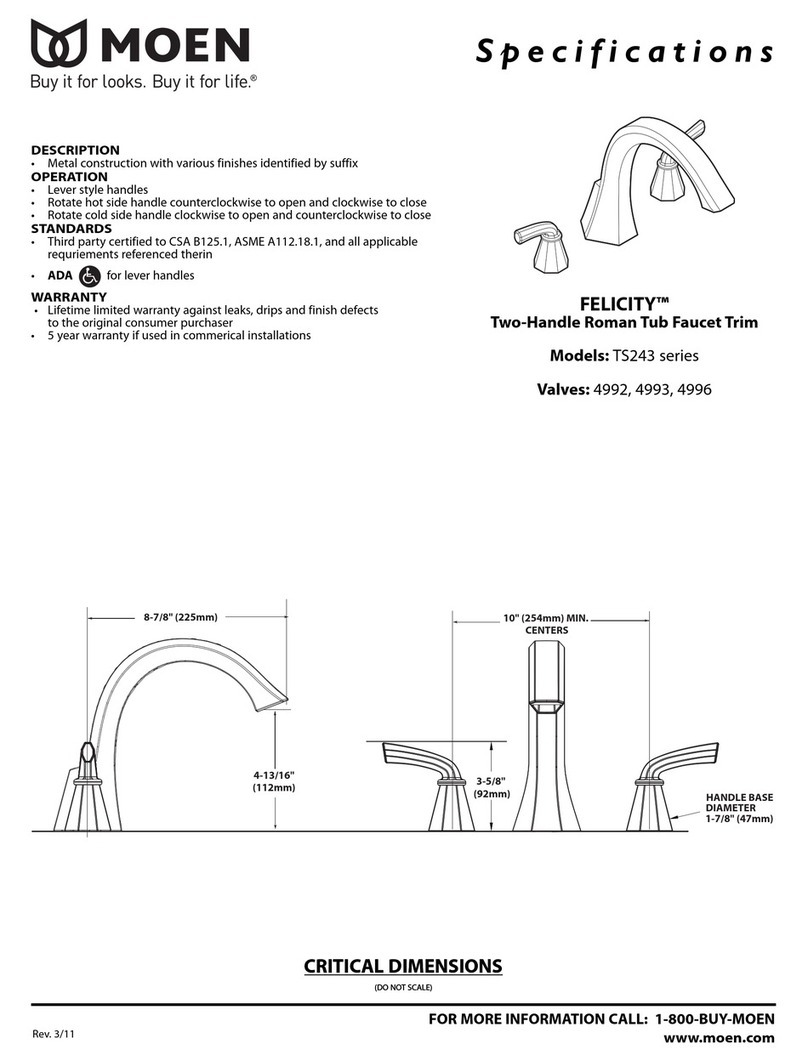 Moen FELICITY TS243 Series User manual