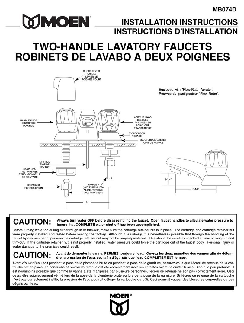 Moen MB074D User manual