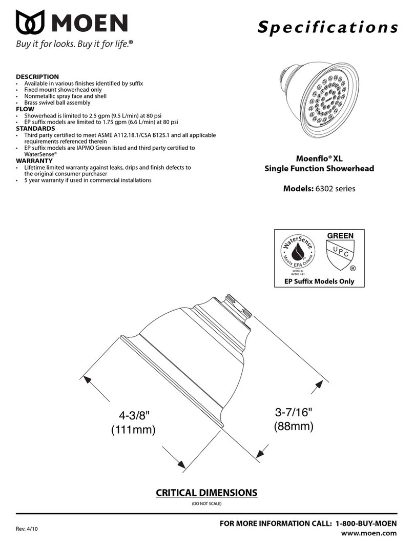 Moen Moenflo 6302 User manual