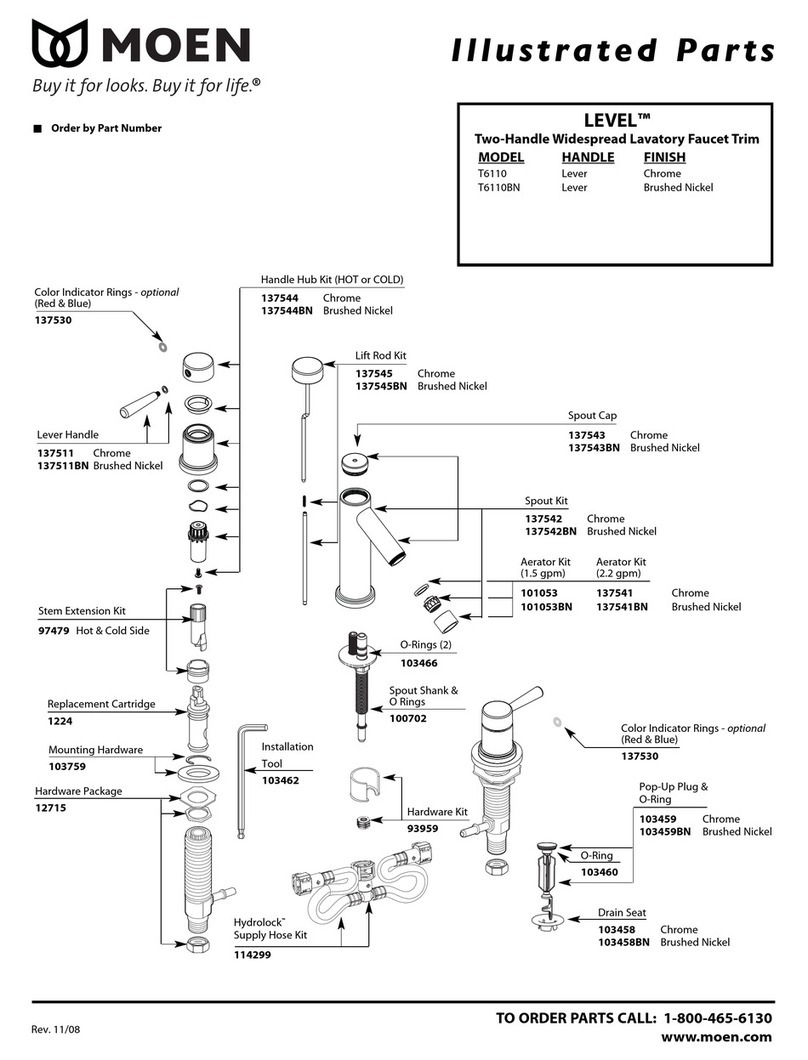 Moen LEVEL T6110 Setup guide