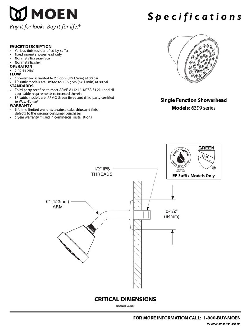 Moen LEVEL 6399 User manual
