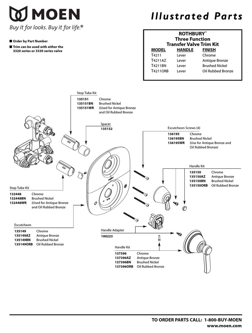 Moen ROTHBURY T4211AZ User manual Moen ROTHBURY T4211AZ User manual