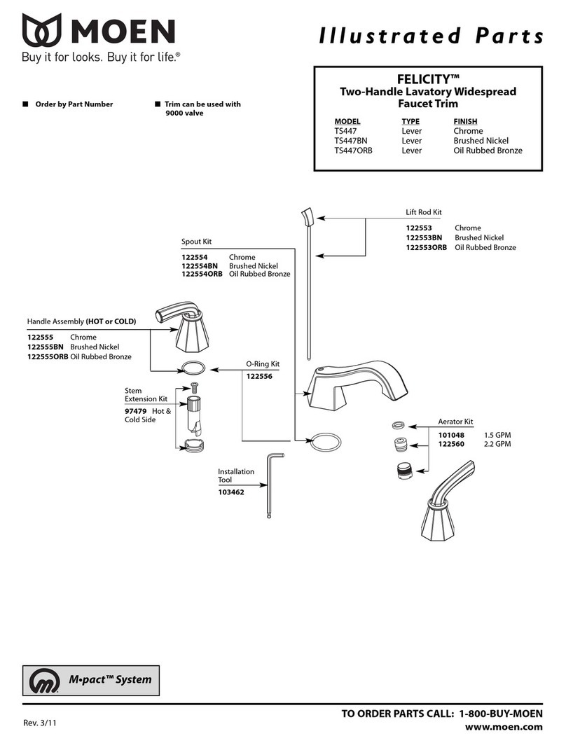 Moen Oil Rubbed Bronze TS447ORB User manual