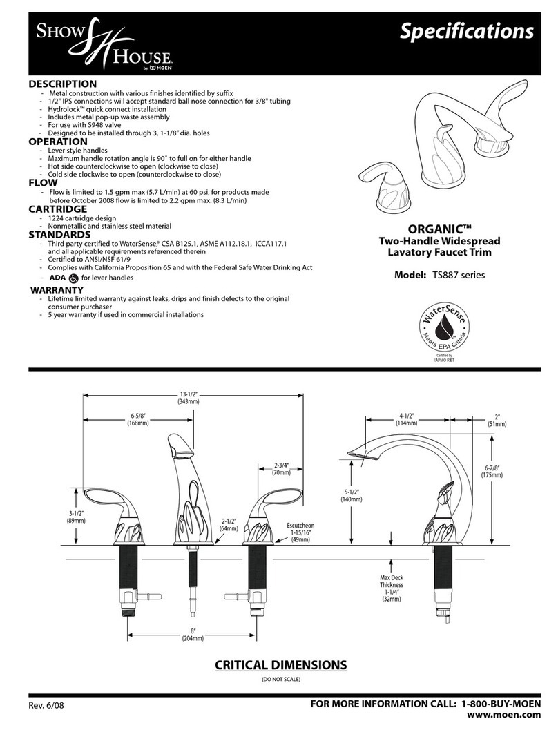 ShowHouse Organic TS887 Series User manual
