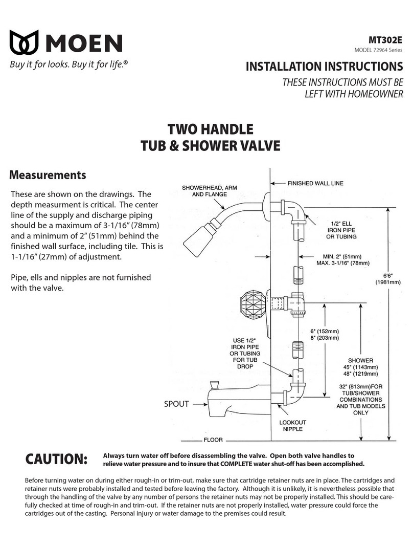 Moen MT302E User manual