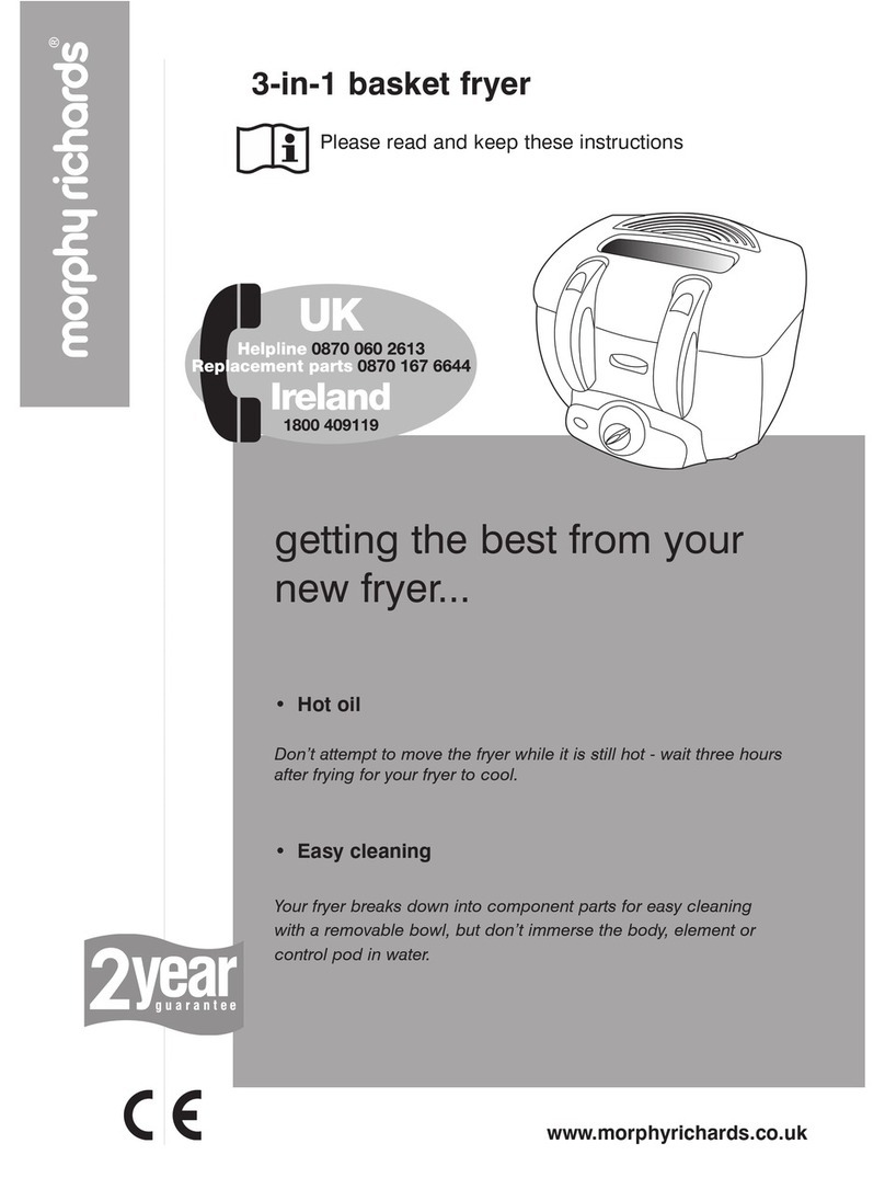 Morphy Richards 3-in-1 basket fryer User manual