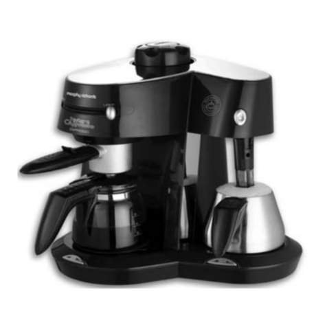 Morphy Richards Cappuccino Espresso coffee maker instructions