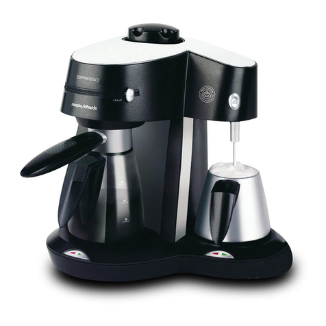Morphy Richards Cafe Rico Espresso coffee maker owner's manual