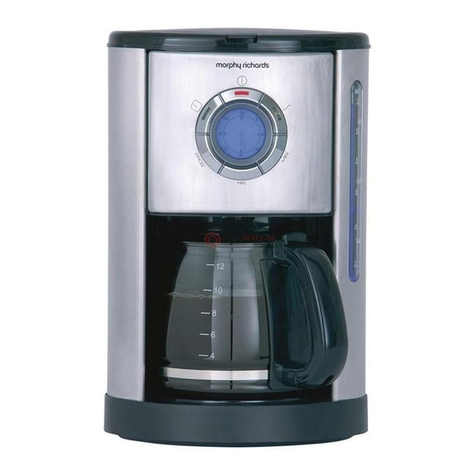 Morphy Richards 12 CUP FILTER COFFEE MAKER - REV 2 instructions