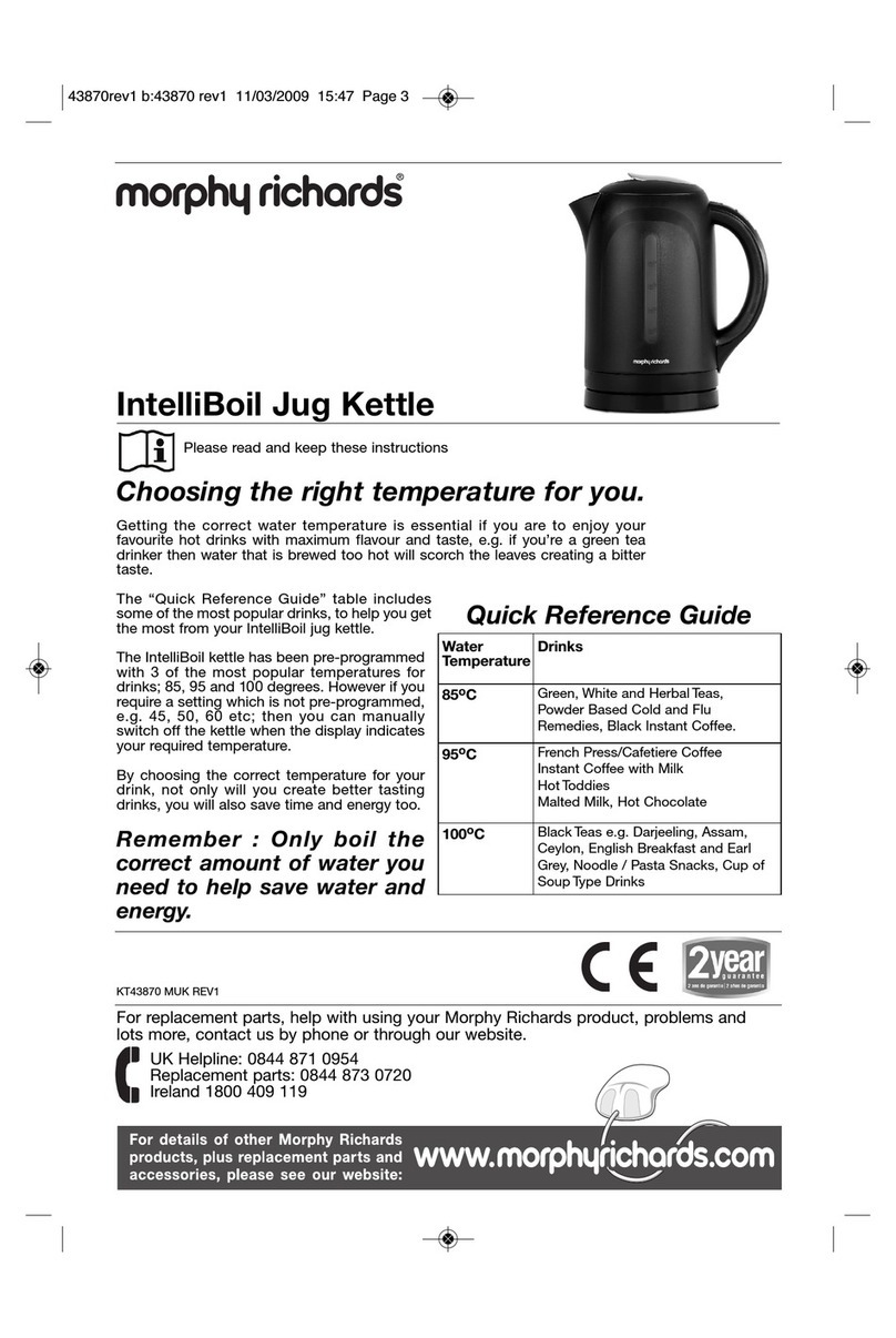 Morphy Richards INTELLIBOIL KT43870 User manual