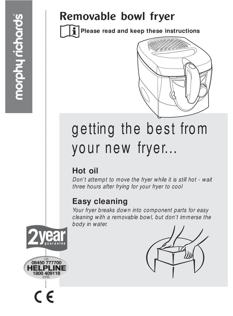Morphy Richards bowl fryer User manual