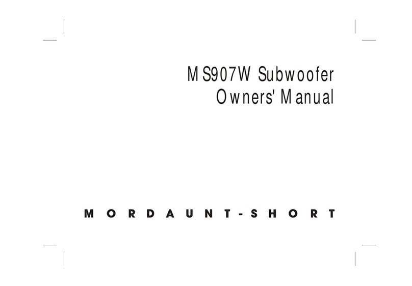 Mordaunt Short MS907W owner's manual