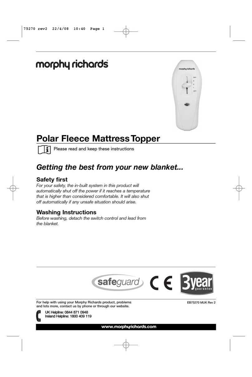 Morphy Richards Safeguard EB75270 instructions