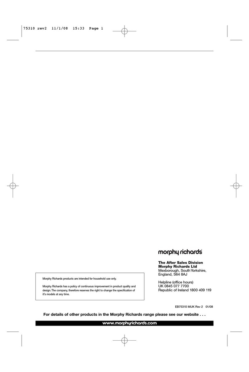 Morphy Richards EB75310 user manual Morphy Richards EB75310 user manual