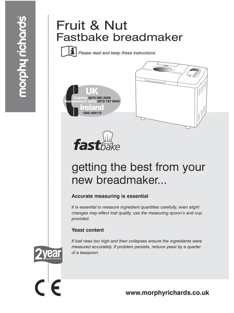 Morphy Richards Fastbake Instruction Morphy Richards Fastbake Instruction