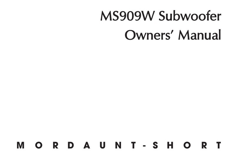 Mordaunt Short MS909W owner's manual