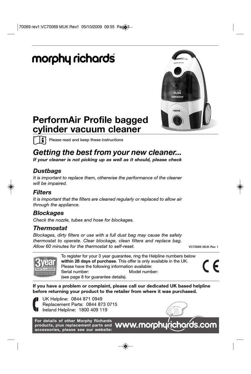 Morphy Richards VC70069 MUK User manual