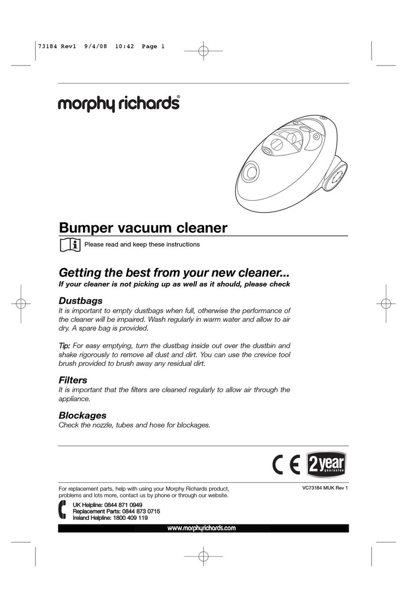 Morphy Richards VC73184 User manual