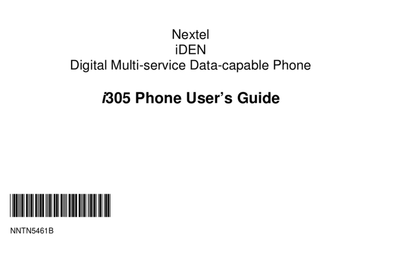 Motorola iDEN i305 User manual