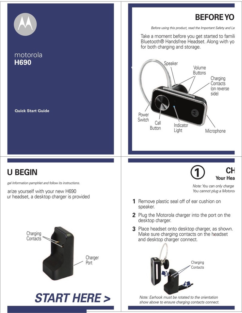 Motorola H690 User manual