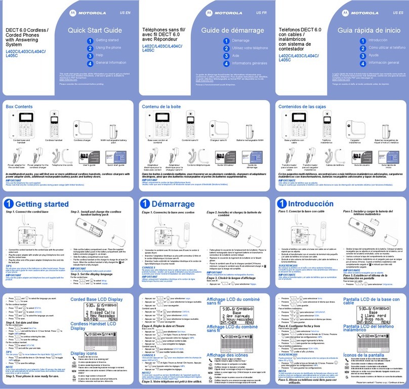 Motorola L403C User manual