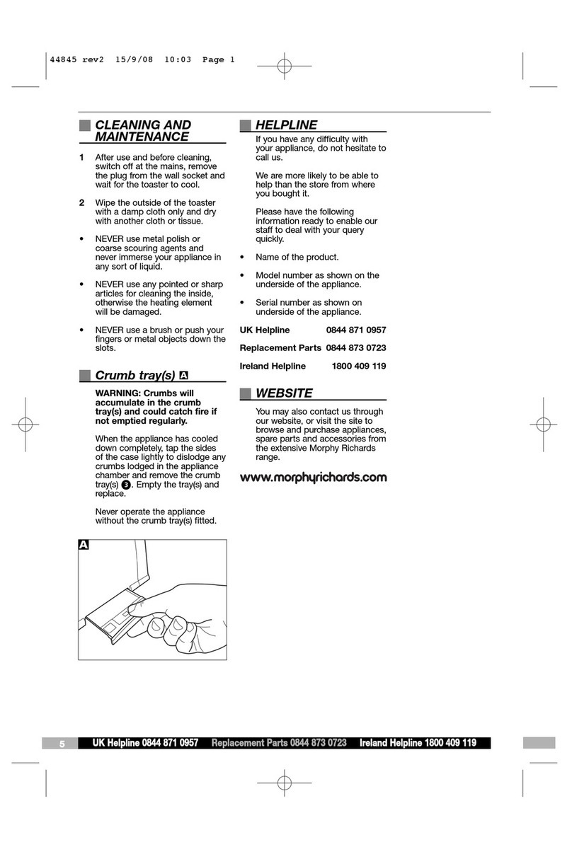 Morphy Richards 44845 User manual