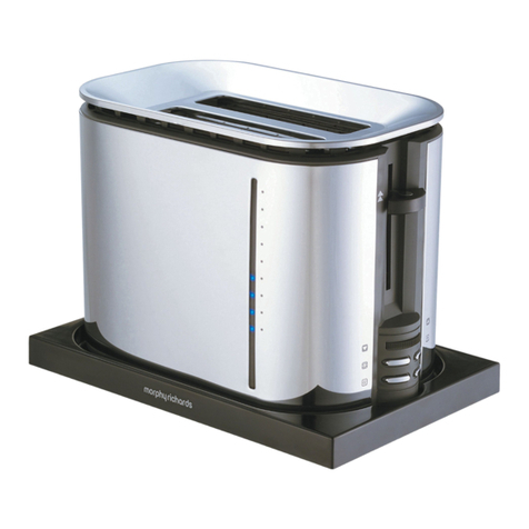 Morphy Richards 2 SLICE ACCENTS TOASTERS WITH PAUSE AND... User manual