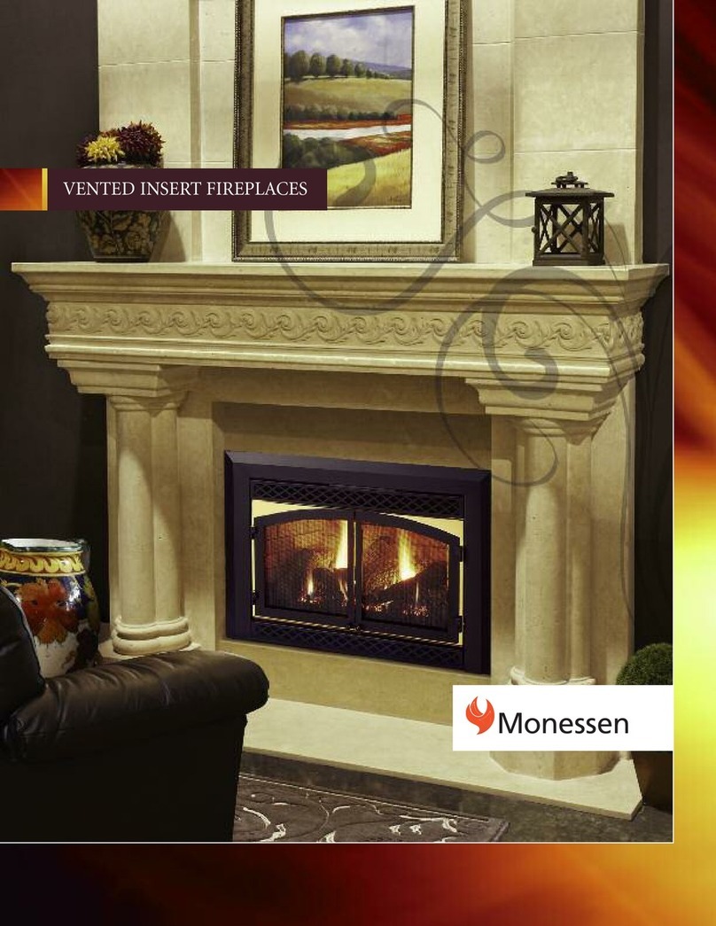 Monessen Hearth Indoor Gas Fireplace IDV490C User manual