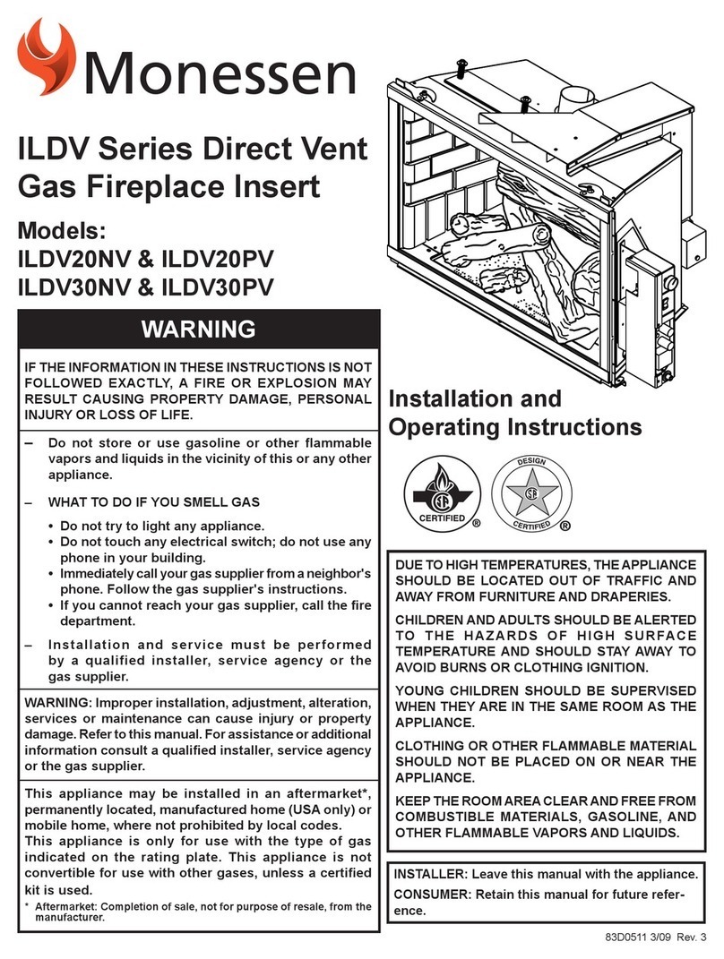 Monessen Hearth ILDV20NV User manual
