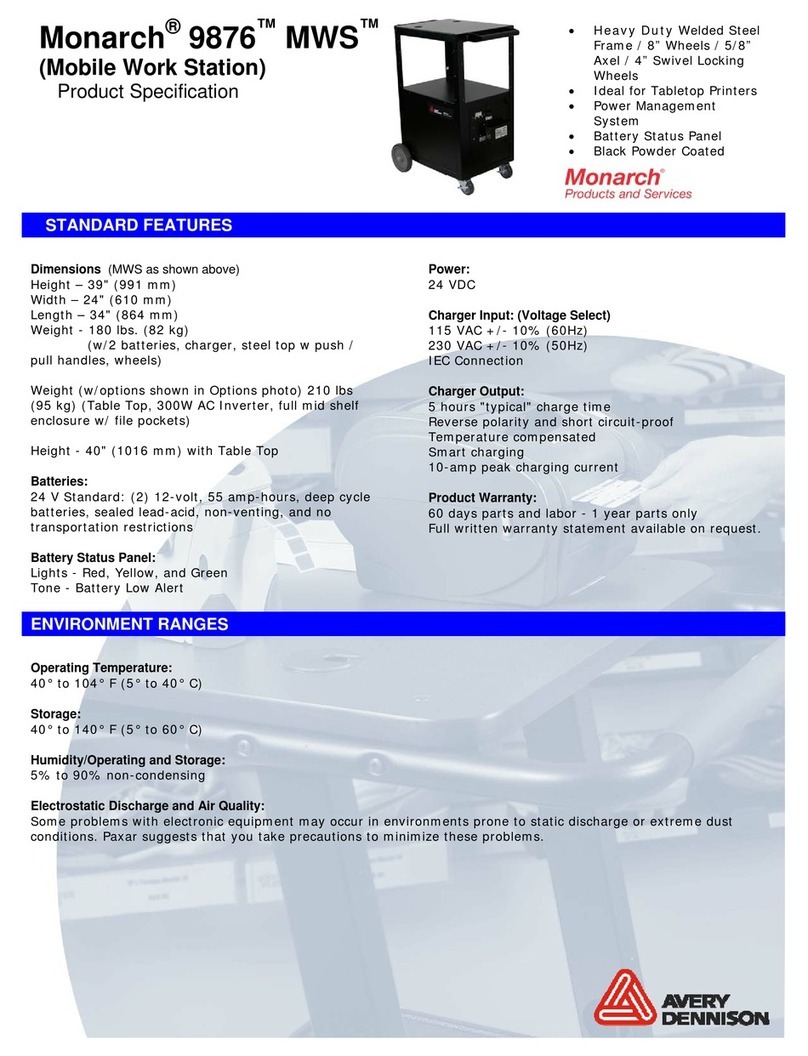 Monarch 9876 User manual