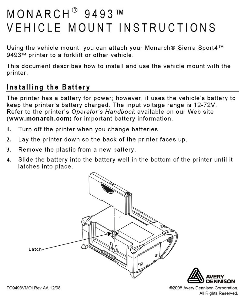 Monarch 9493 9493 User manual