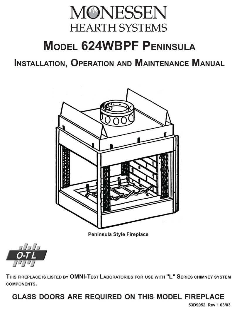 Monessen Hearth 624WBPF Peninsula User manual