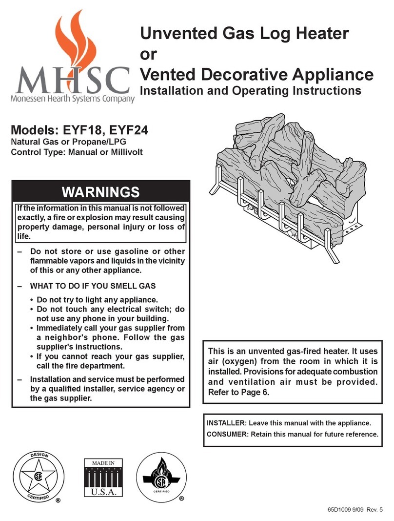 MHSC EYF18 Installation and operating instructions MHSC EYF18 Installation and operating instructions
