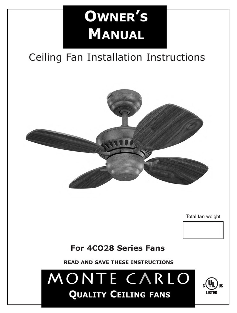 Monte Carlo Fan Company 4CO28 Series owner's manual Monte Carlo Fan Company 4CO28 Series owner's manual