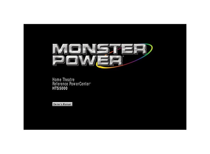 Monster Power HTS 5000 owner's manual