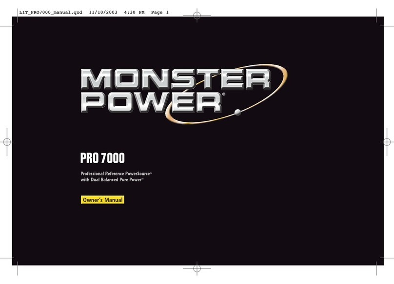 Monster Power PRO 7000 owner's manual