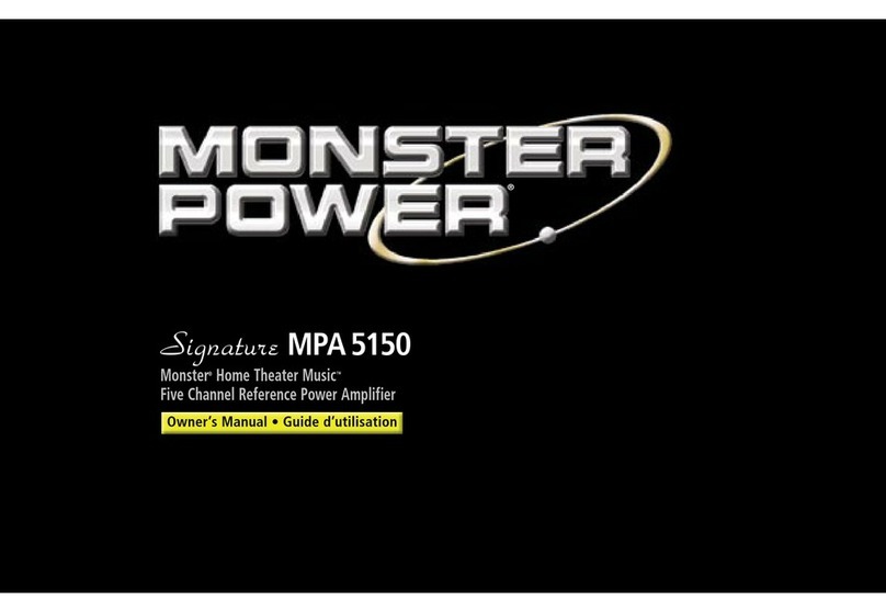 Monster Power Signature MPA 5150 User manual