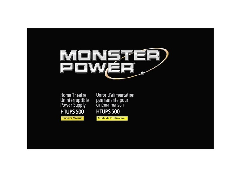 Monster Power HTUPS500 owner's manual